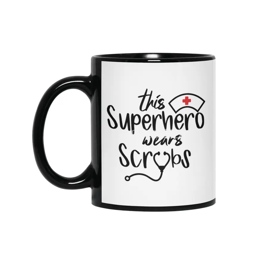 Nurse funny quote gift birthday christmas saying Siyah Kupa