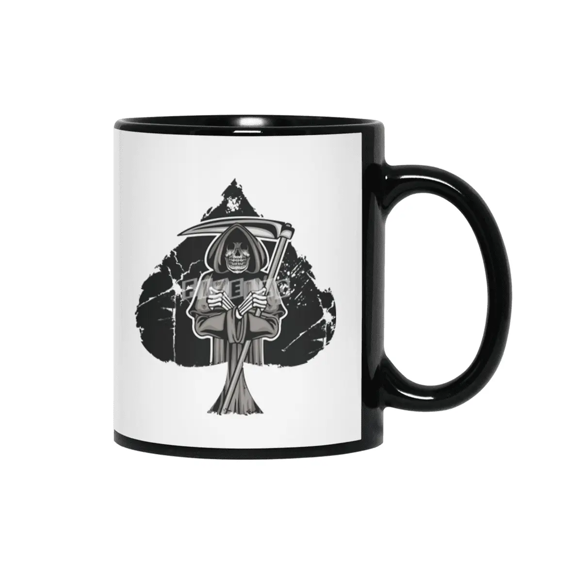 Poker Ace Of Spades Skull Las Vegas Gift Siyah Kupa