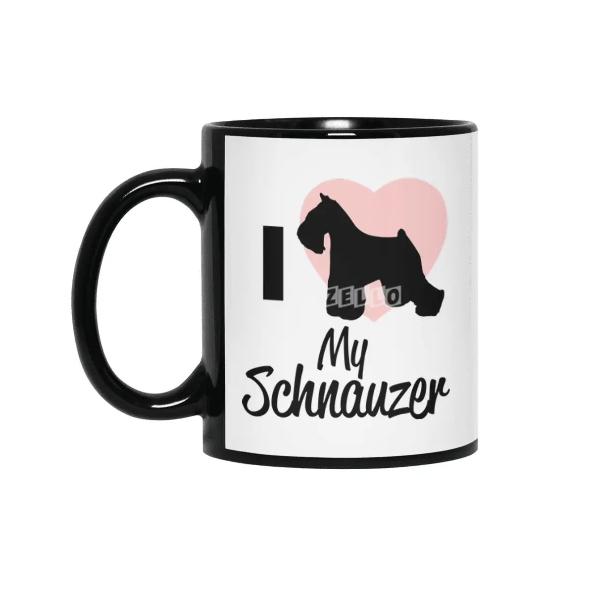 Schnauzer Dogs Dog Lover Gift Siyah Kupa