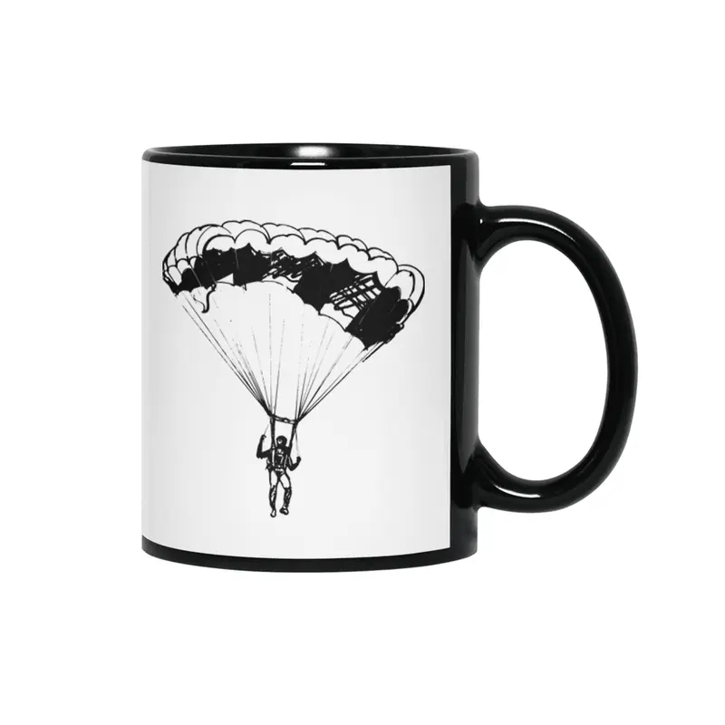 Skydiving, Skydive, Freefly, Parachute, Flying Siyah Kupa