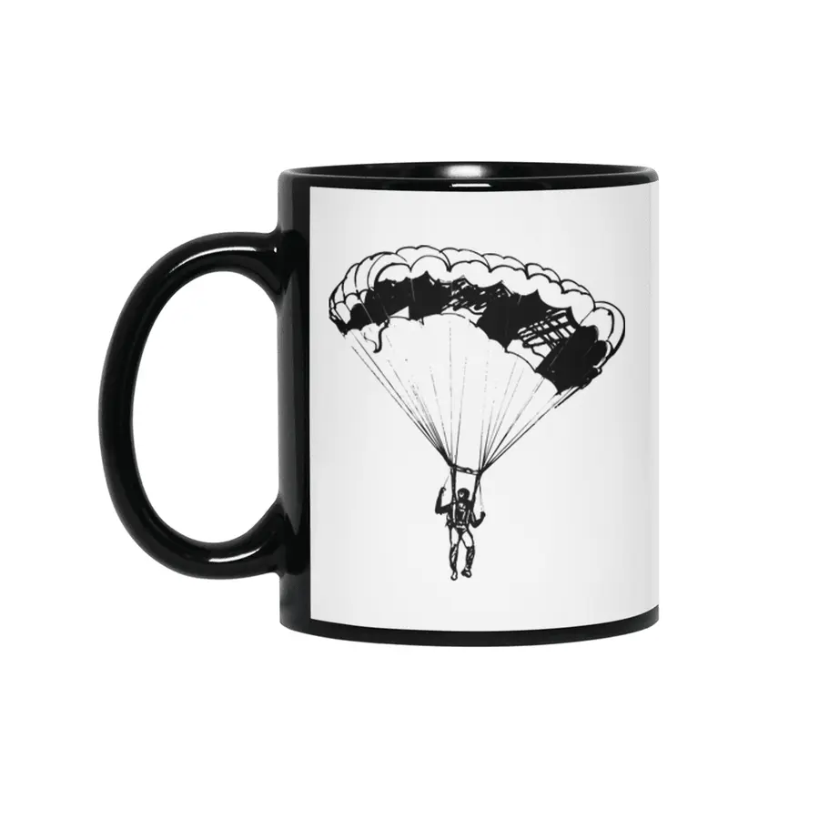 Skydiving, Skydive, Freefly, Parachute, Flying Siyah Kupa