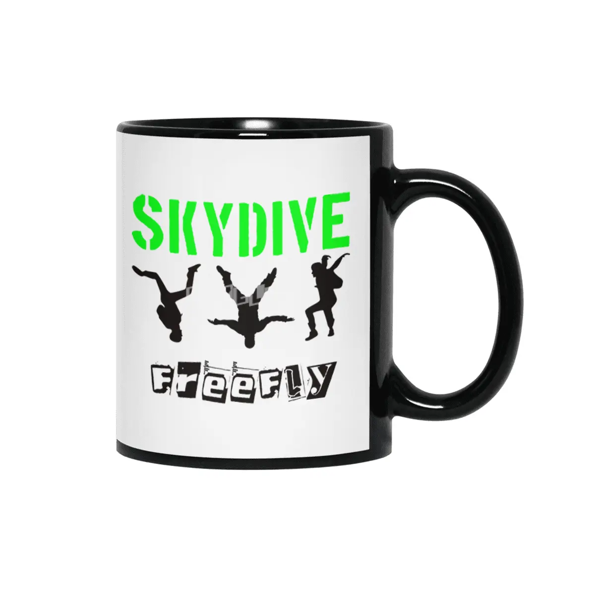 Skydiving, Skydive, Freefly, Parachute, Flying Siyah Kupa