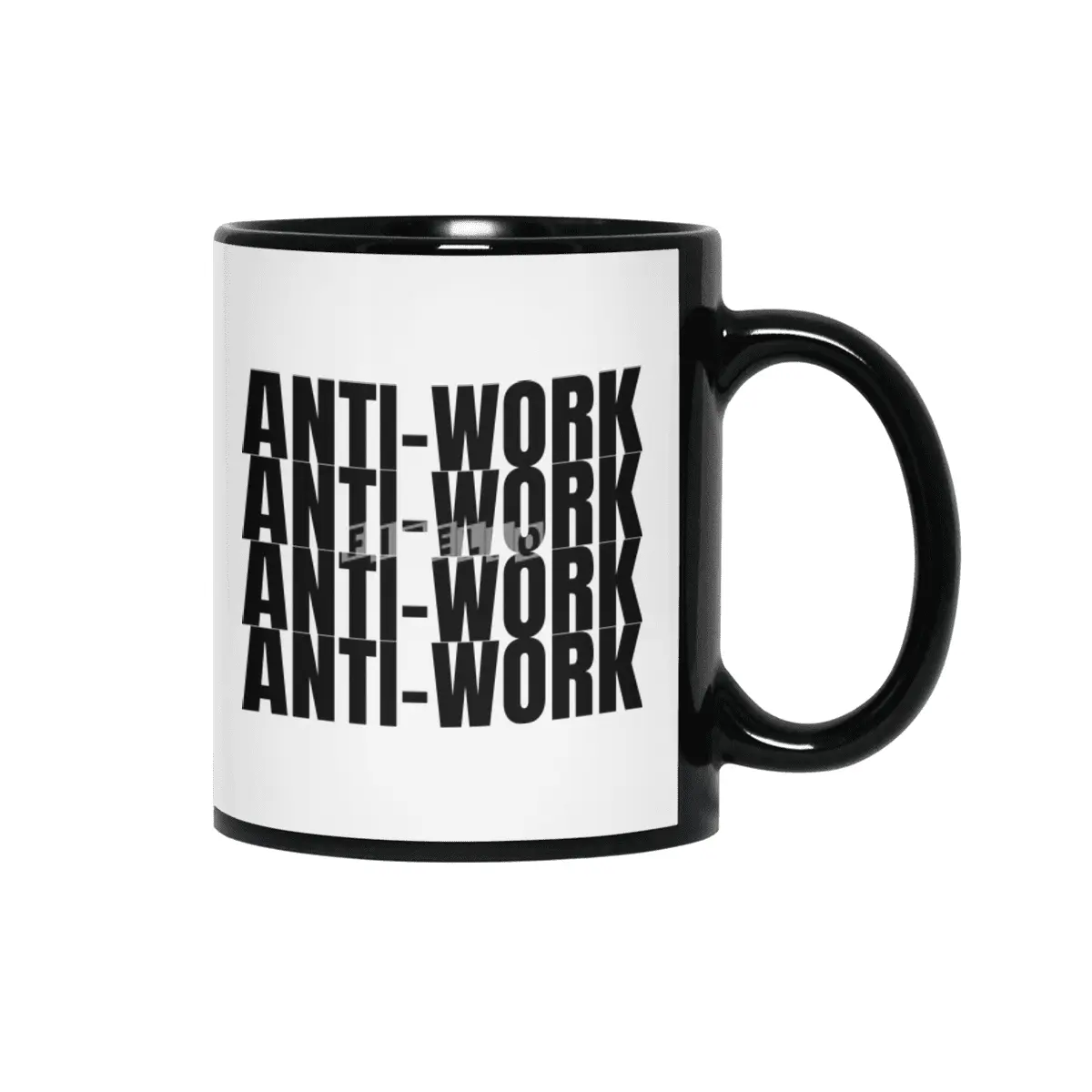 Anti-work 4x Siyah Kupa