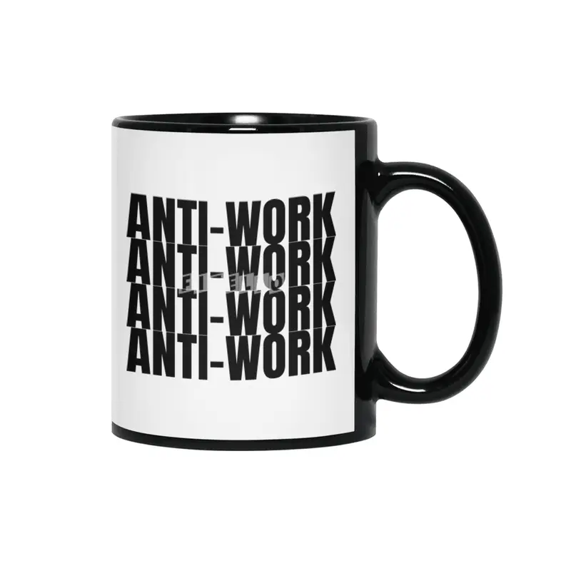 Anti-work 4x Siyah Kupa