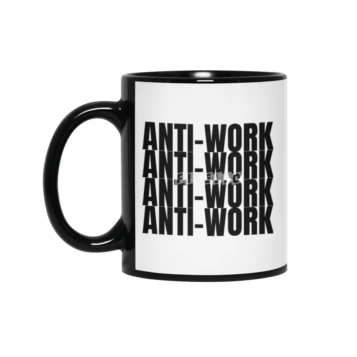 Anti-work 4x Siyah Kupa