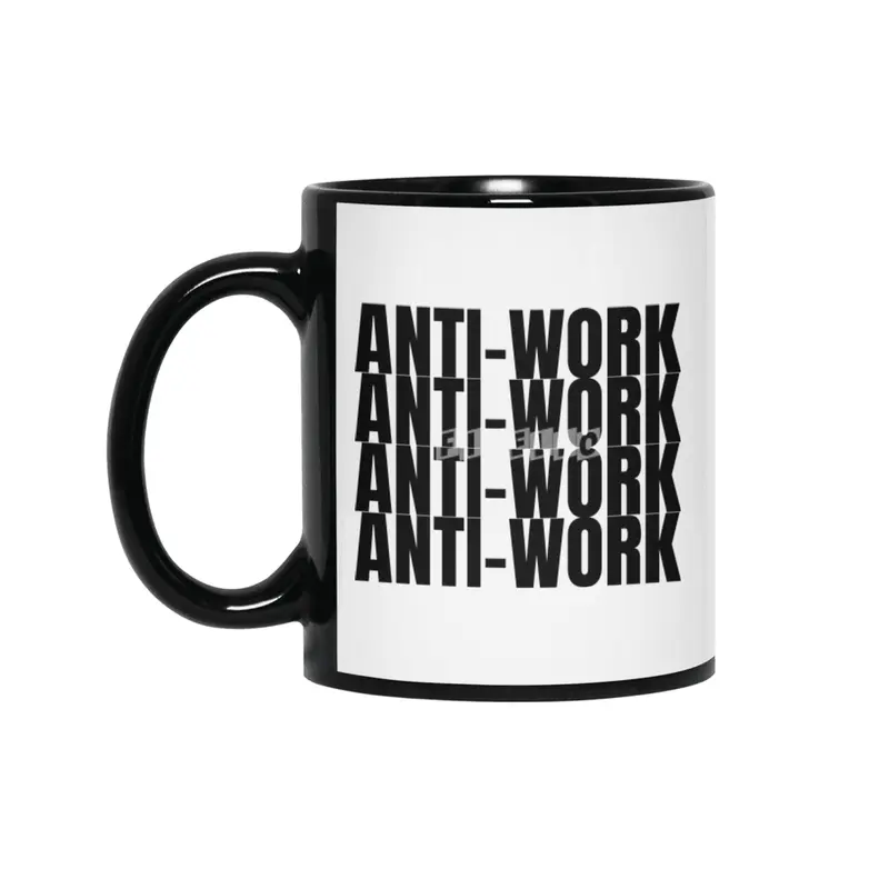 Anti-work 4x Siyah Kupa