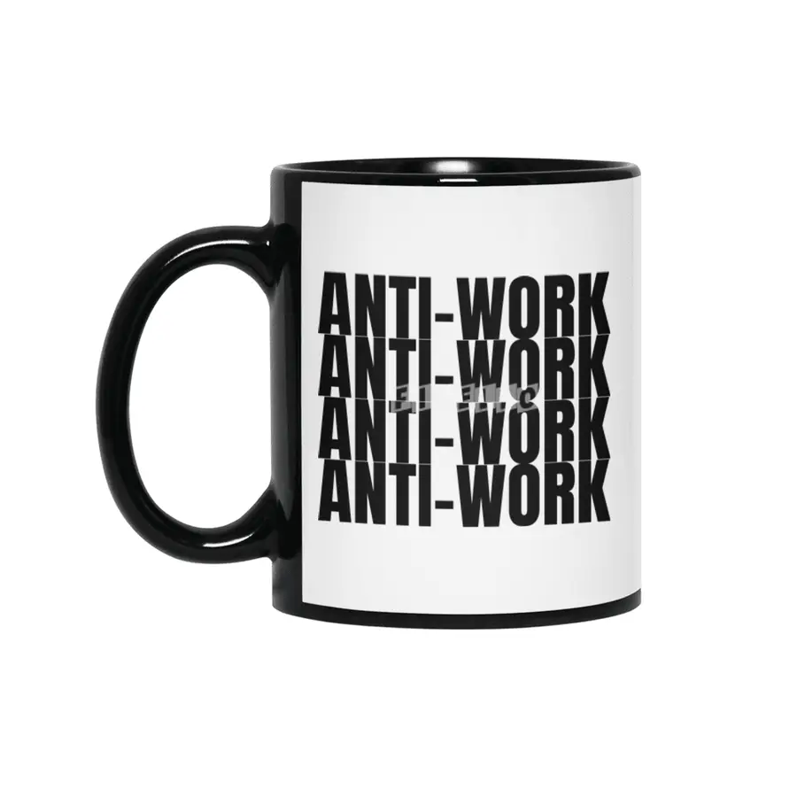 Anti-work 4x Siyah Kupa