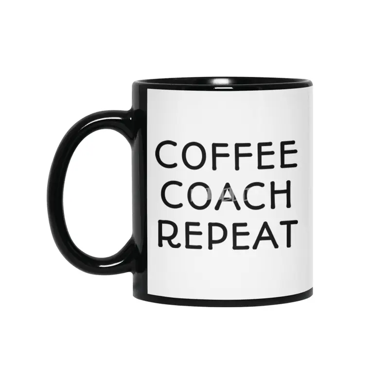 Coffee Coach Repeat Siyah Kupa