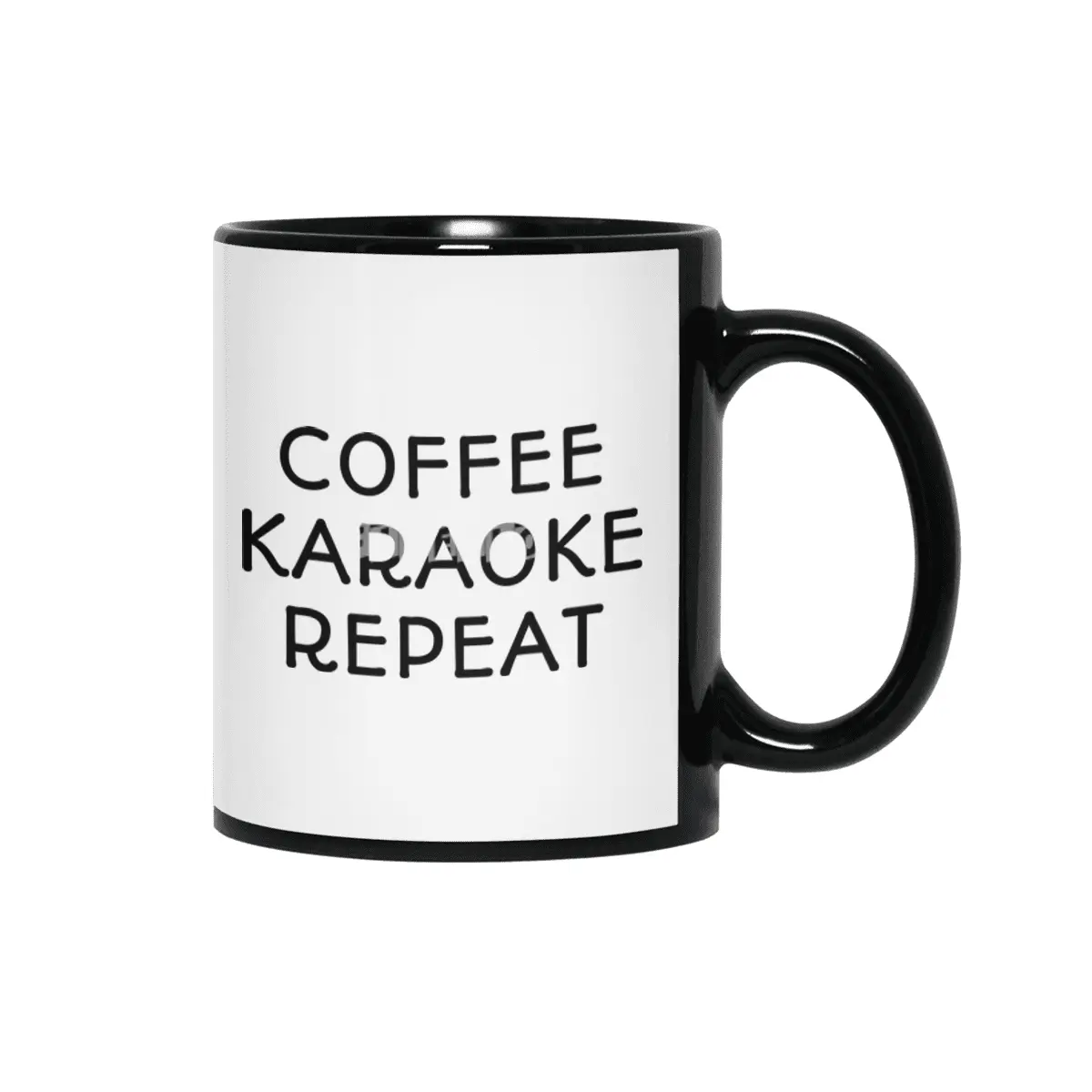 Coffee Karaoke Repeat Siyah Kupa