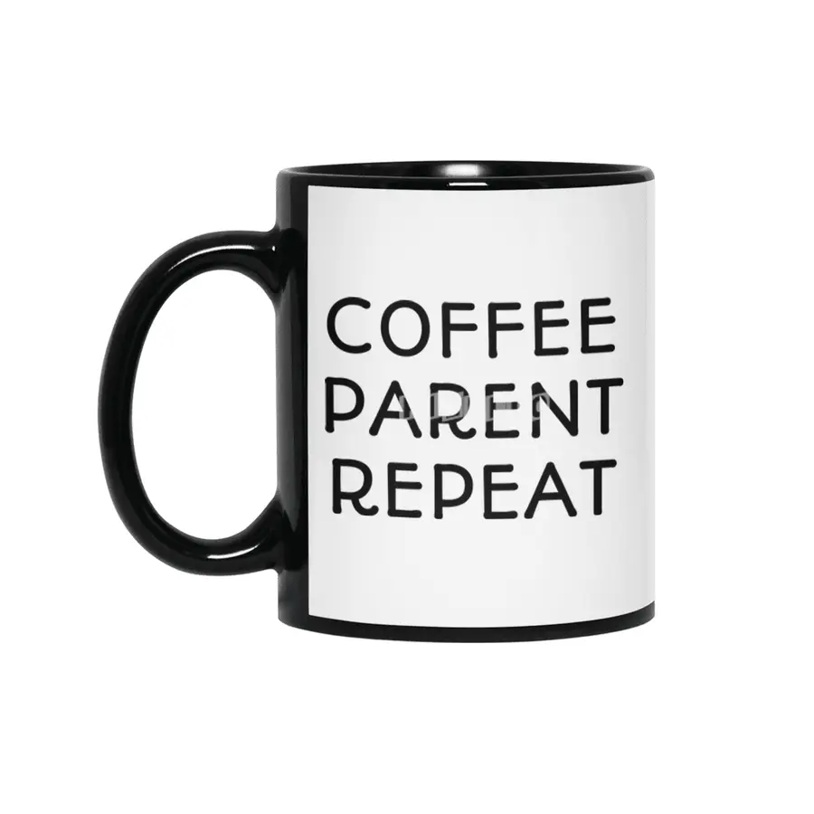Coffee Parent Repeat Siyah Kupa