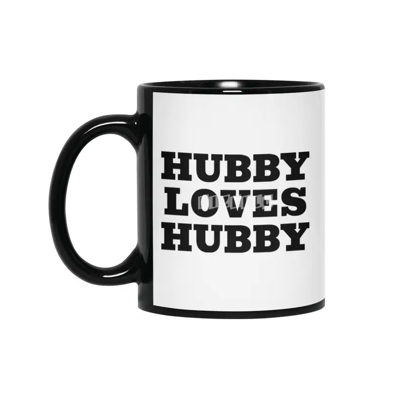 Hubby Loves Hubby Siyah Kupa