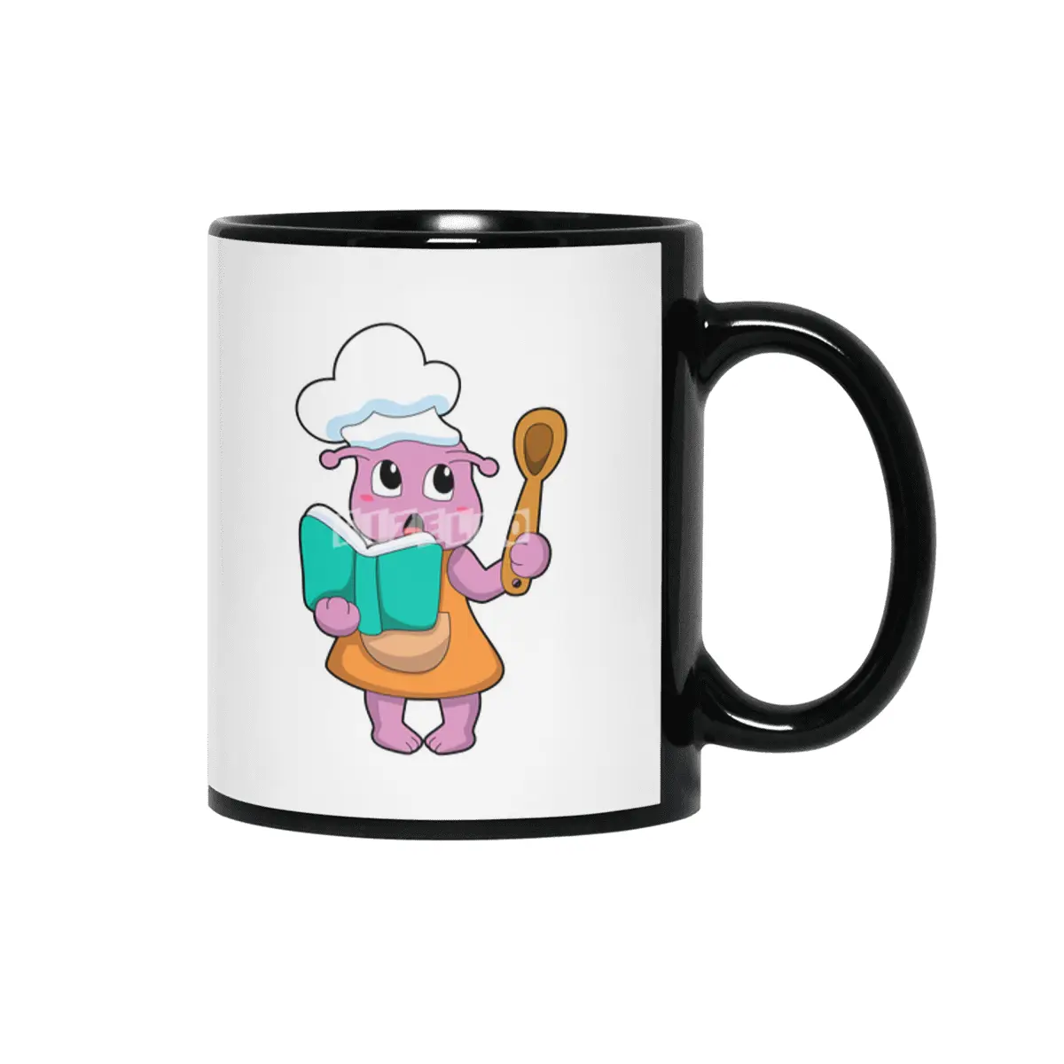 Alien as Cook with Cookbook Siyah Kupa