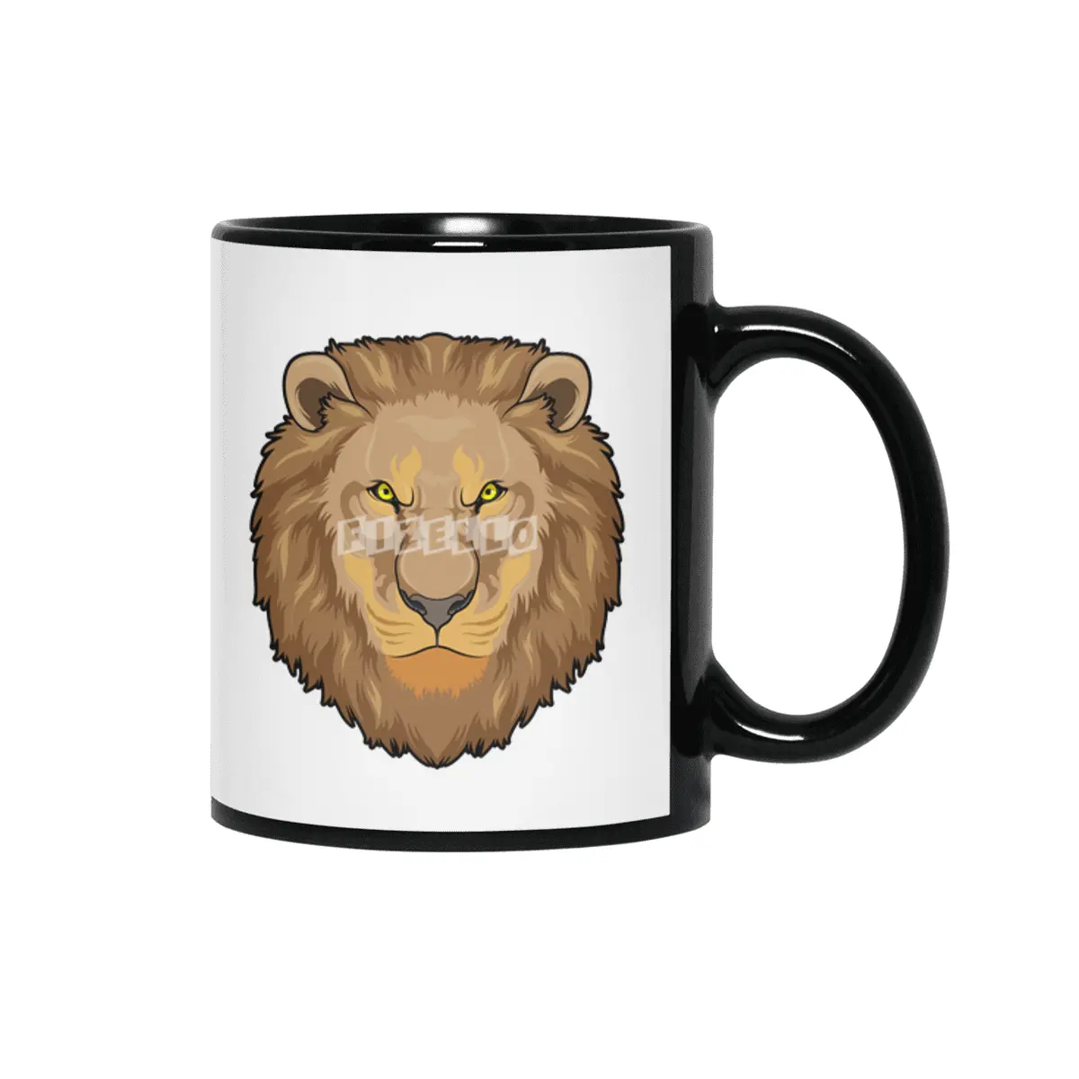 Angry Lion Siyah Kupa