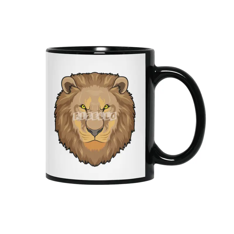 Angry Lion Siyah Kupa