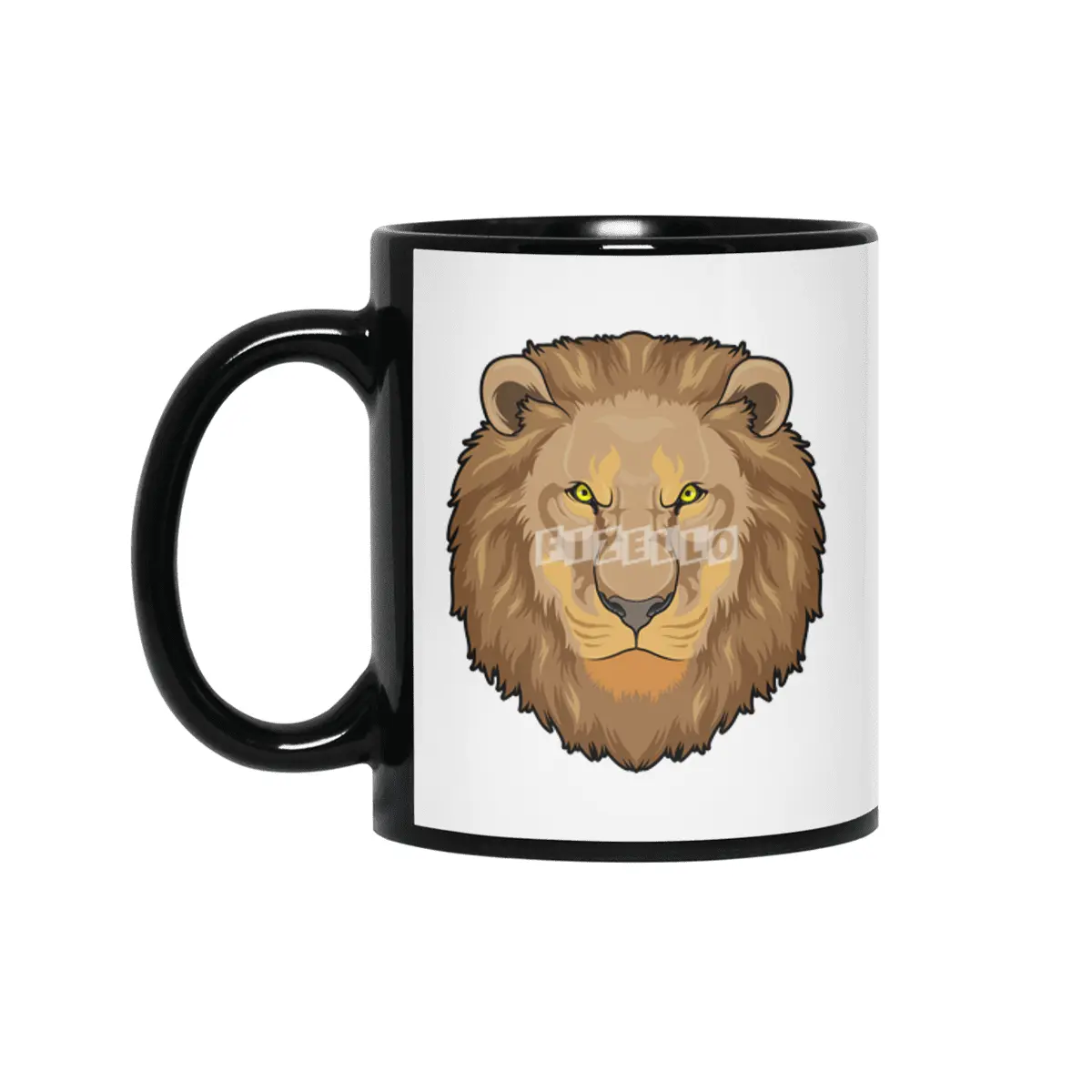 Angry Lion Siyah Kupa
