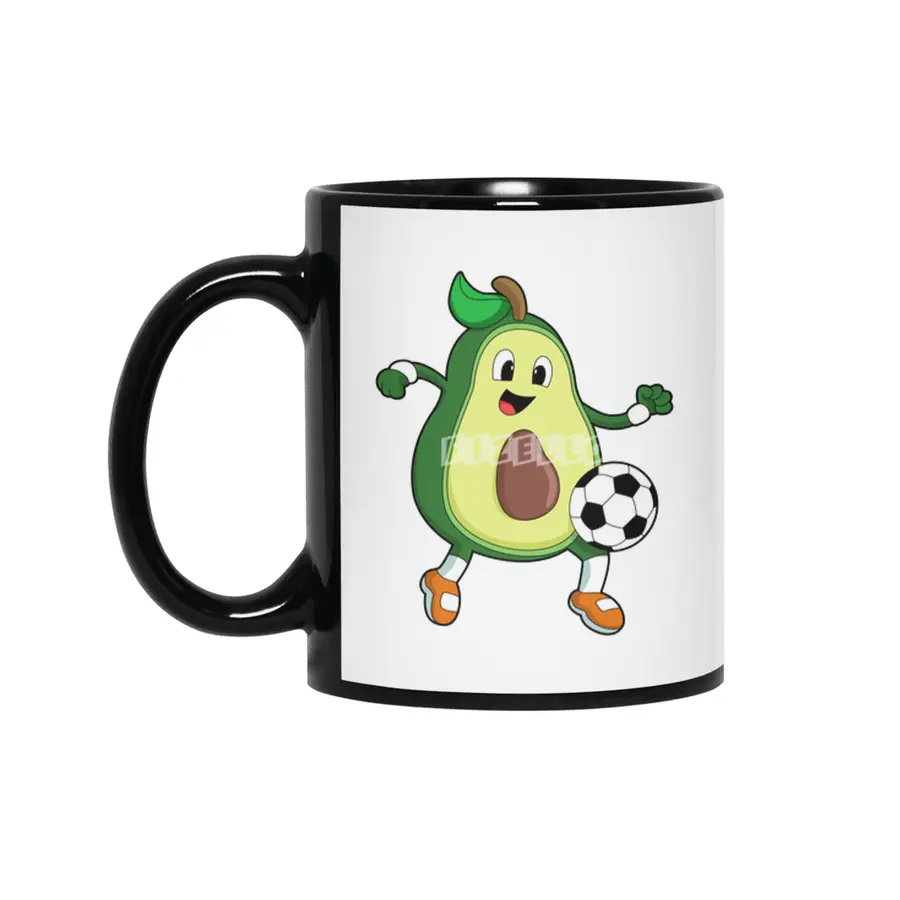 Avocado at Soccer Sports Siyah Kupa