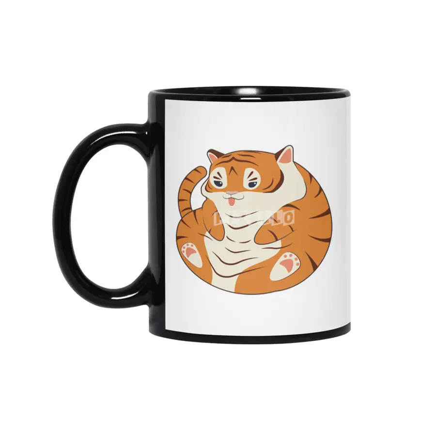 Baby Tiger funny Siyah Kupa