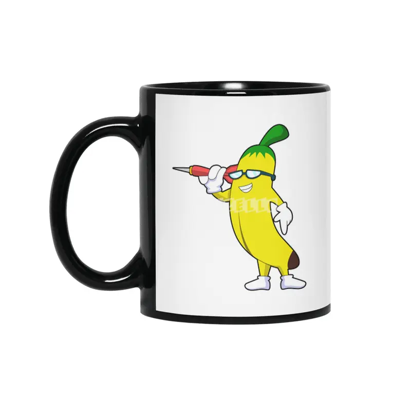 Banana at Darts with Dart Siyah Kupa