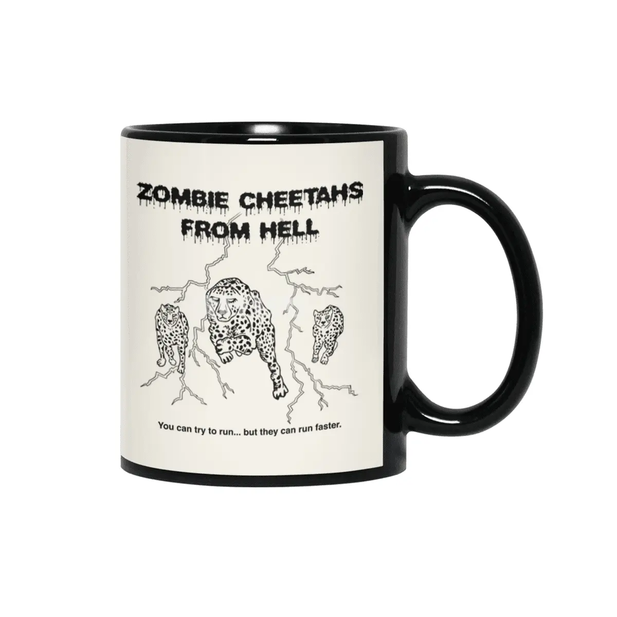 Zombie Cheetahs From Hell Siyah Kupa