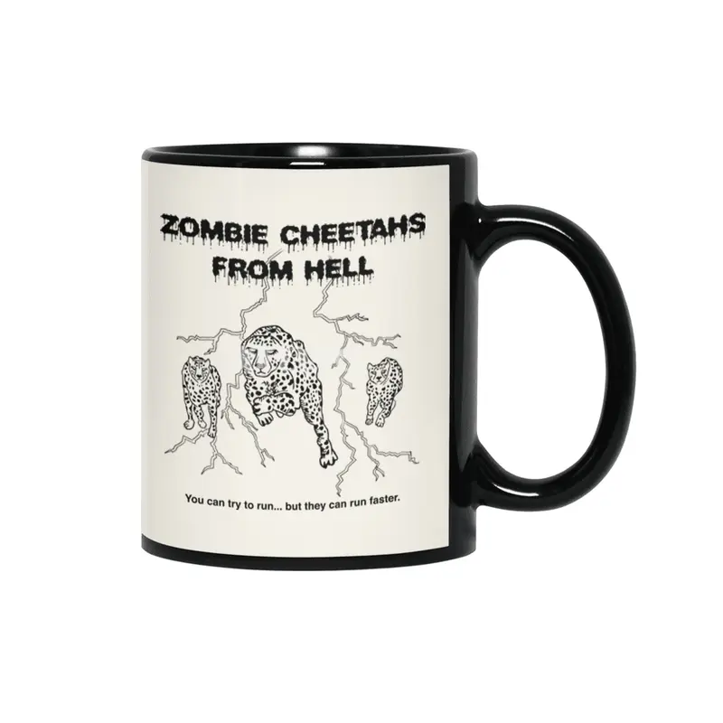Zombie Cheetahs From Hell Siyah Kupa