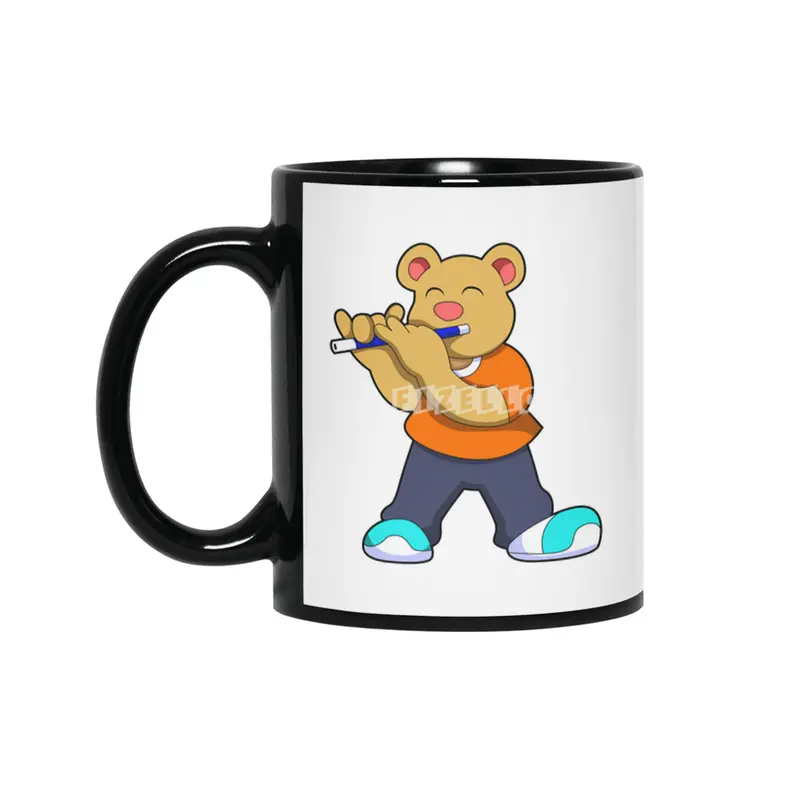 Bear Music Flute Siyah Kupa
