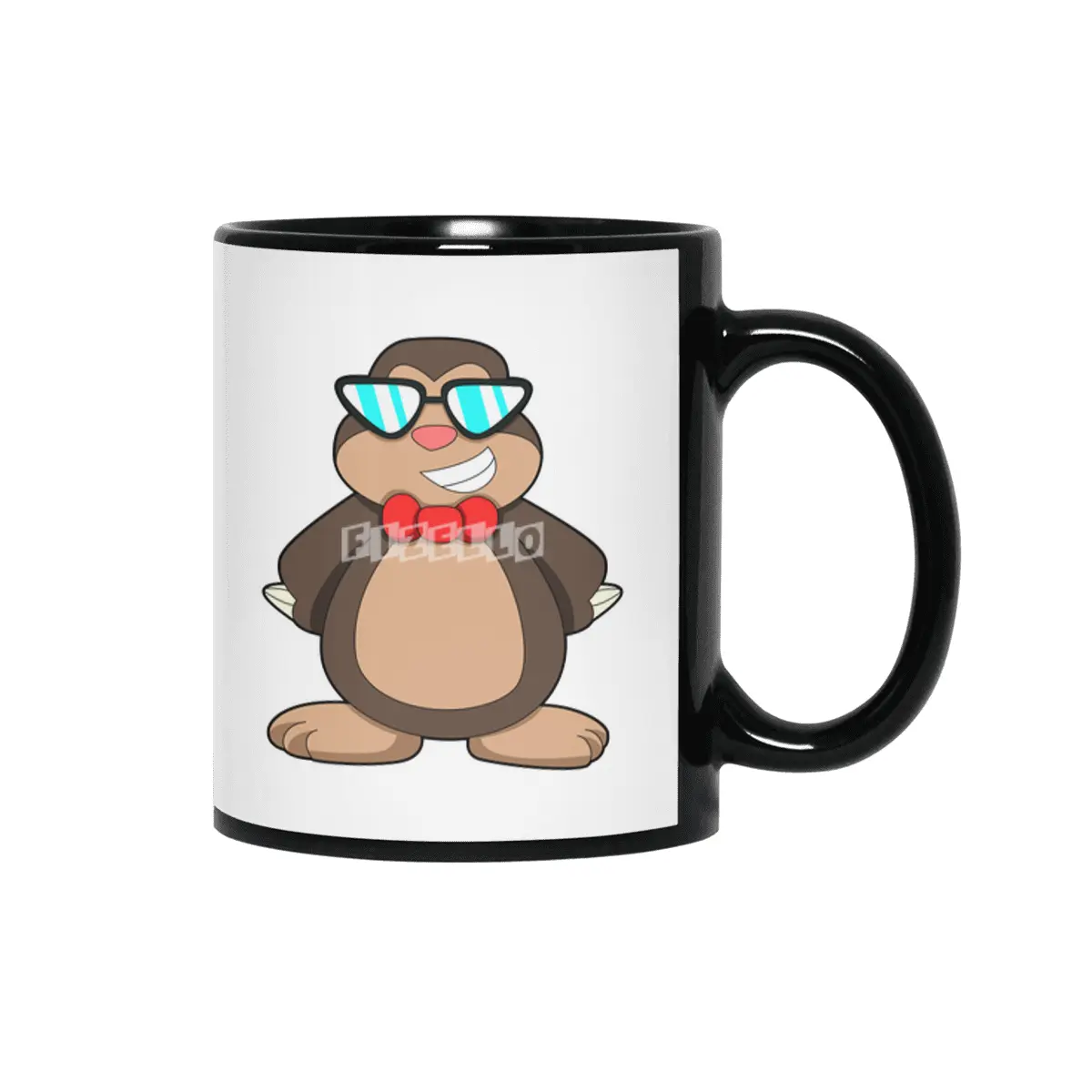 Mole with Tie & Sunglasses Siyah Kupa