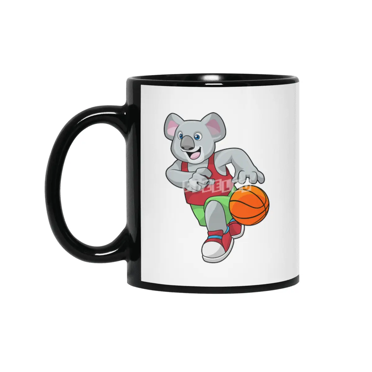 Koala at Basketball Sports Siyah Kupa