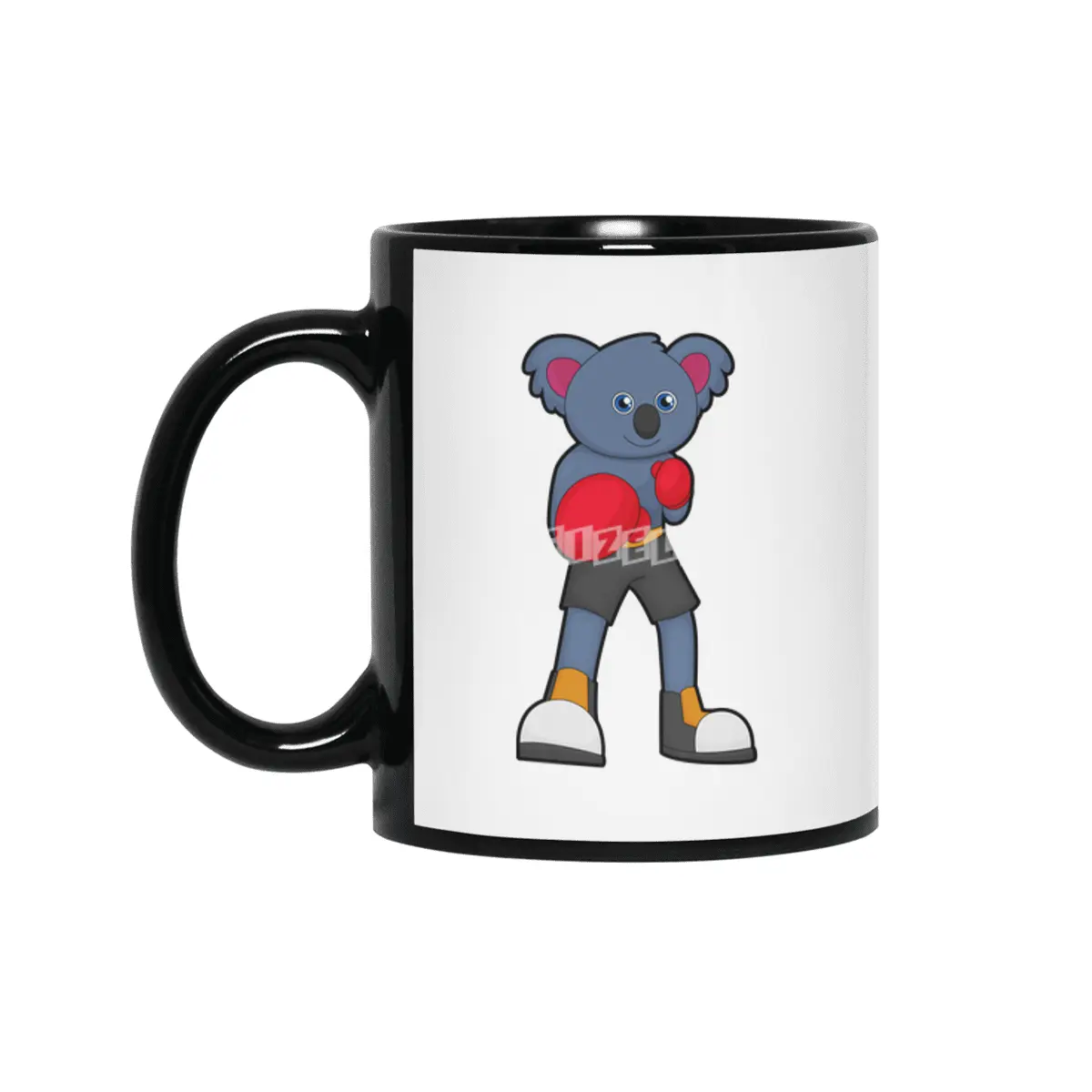 Koala at Boxing with Boxing gloves Siyah Kupa