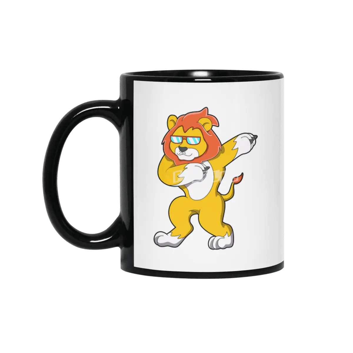 Lion at Hip Hop Dance Siyah Kupa
