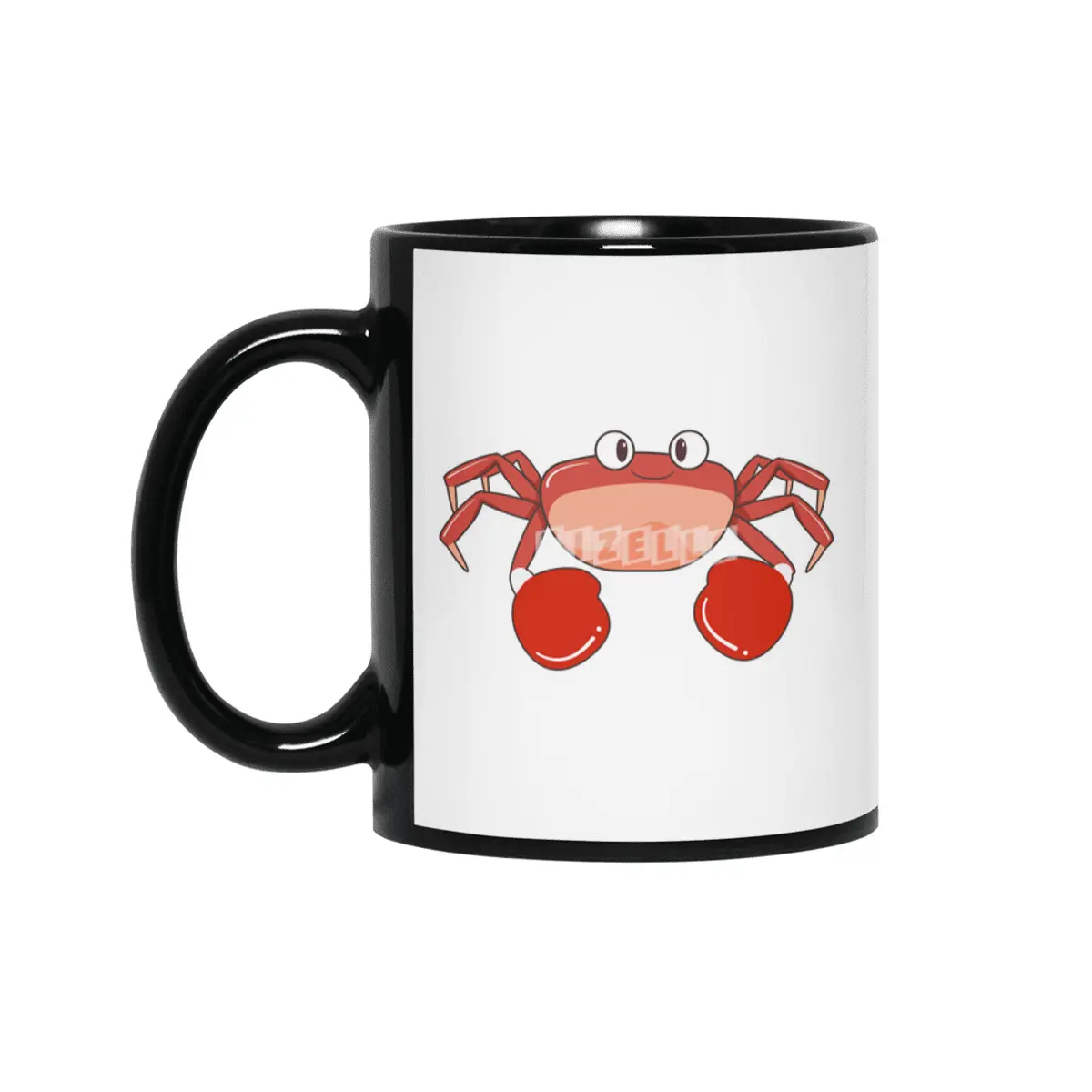 Octopus as Boxer with Boxing gloves Siyah Kupa