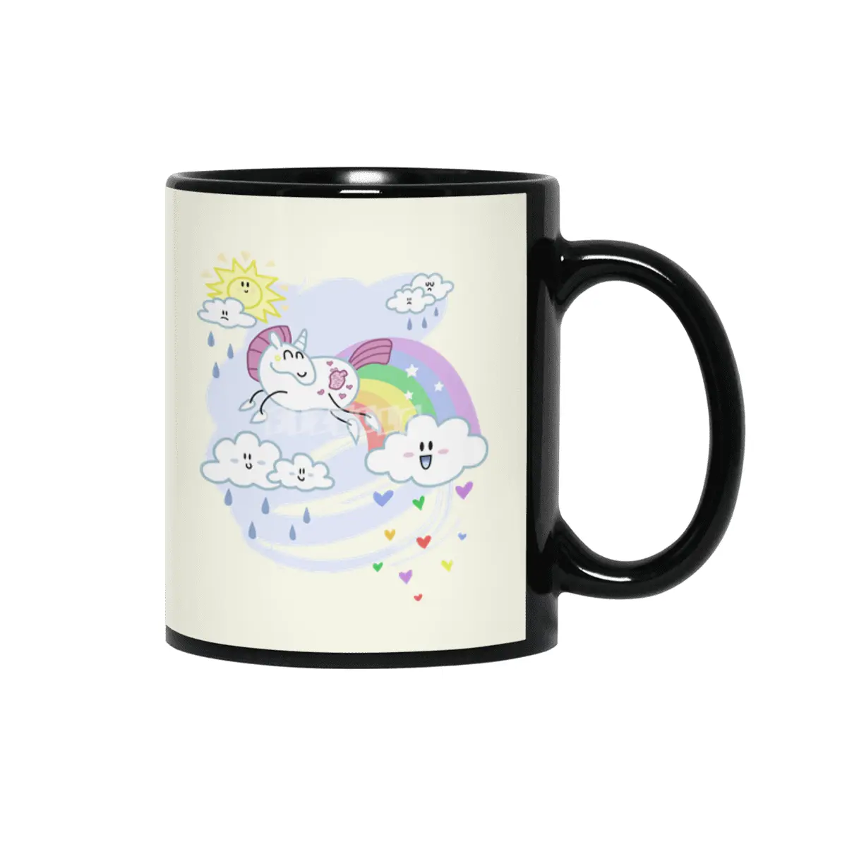Love Maker - Martha, the Hearty Unicorn Siyah Kupa