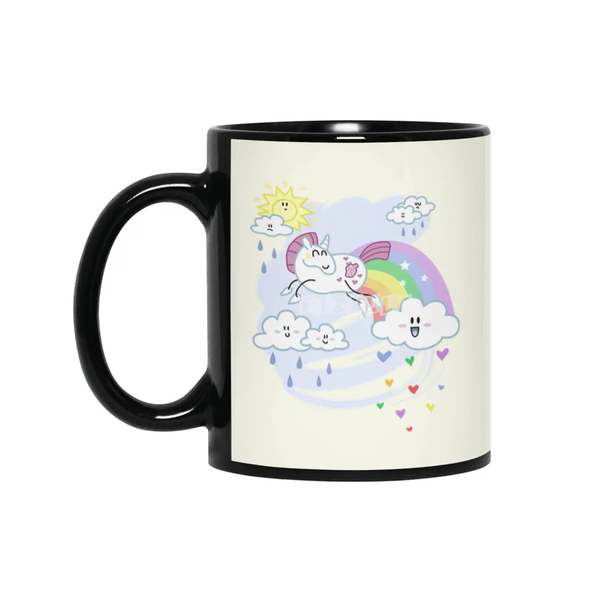 Love Maker - Martha, the Hearty Unicorn Siyah Kupa