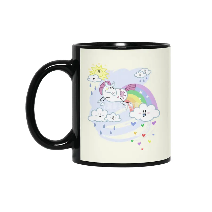 Love Maker - Martha, the Hearty Unicorn Siyah Kupa
