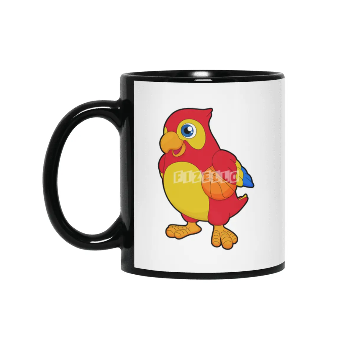 Parrot at Basketball Sports Siyah Kupa