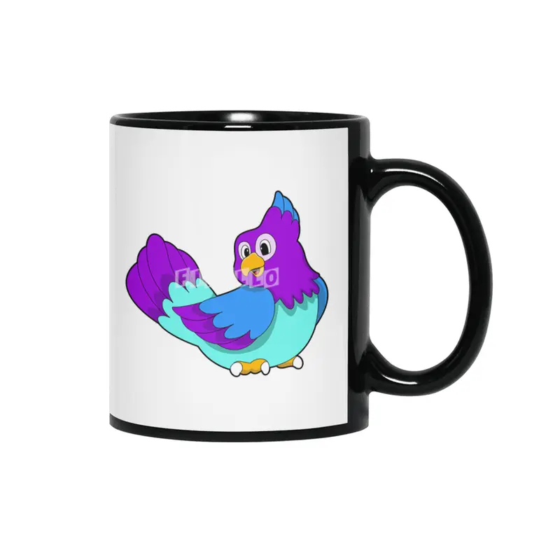 Parrot blue Siyah Kupa
