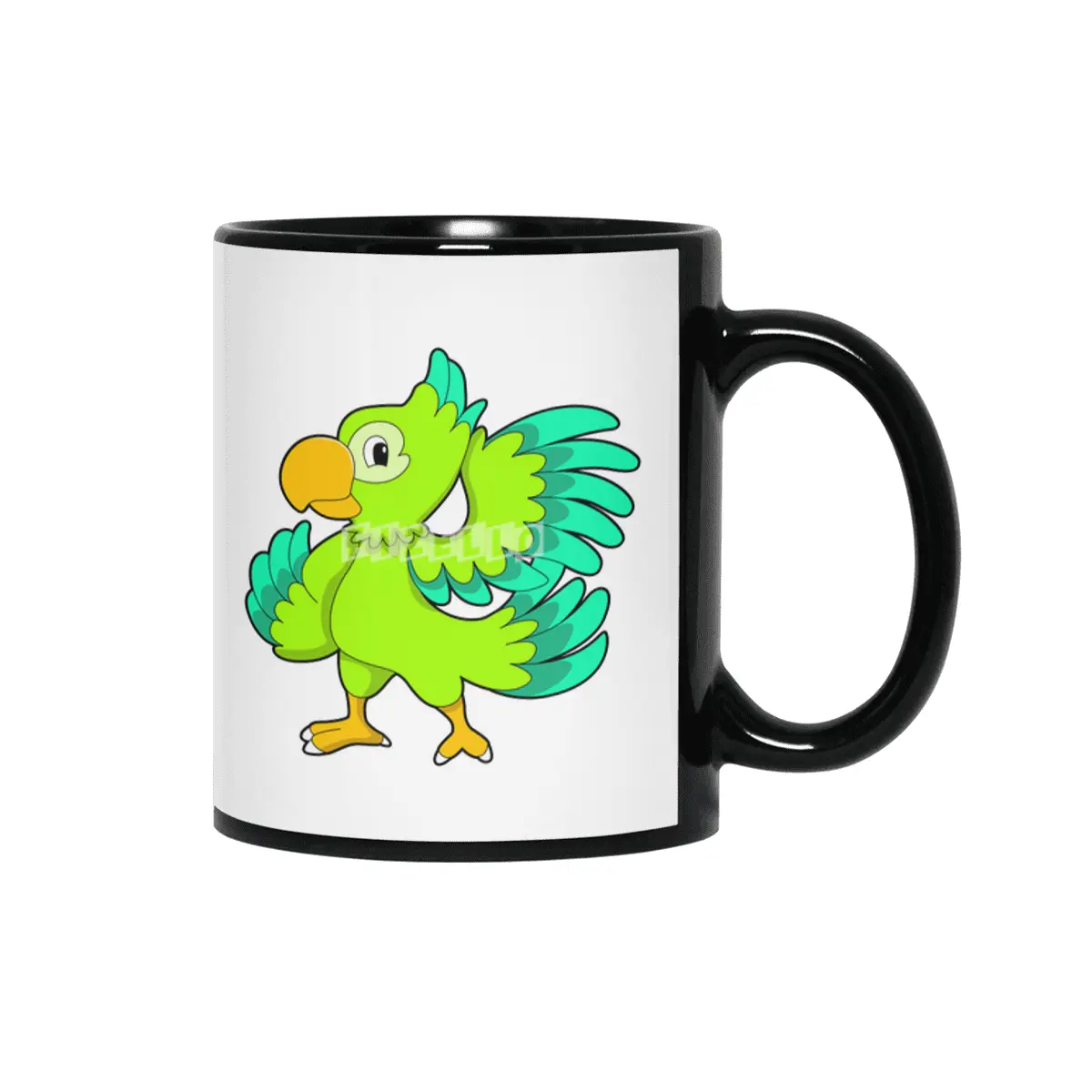 Parrot green Siyah Kupa