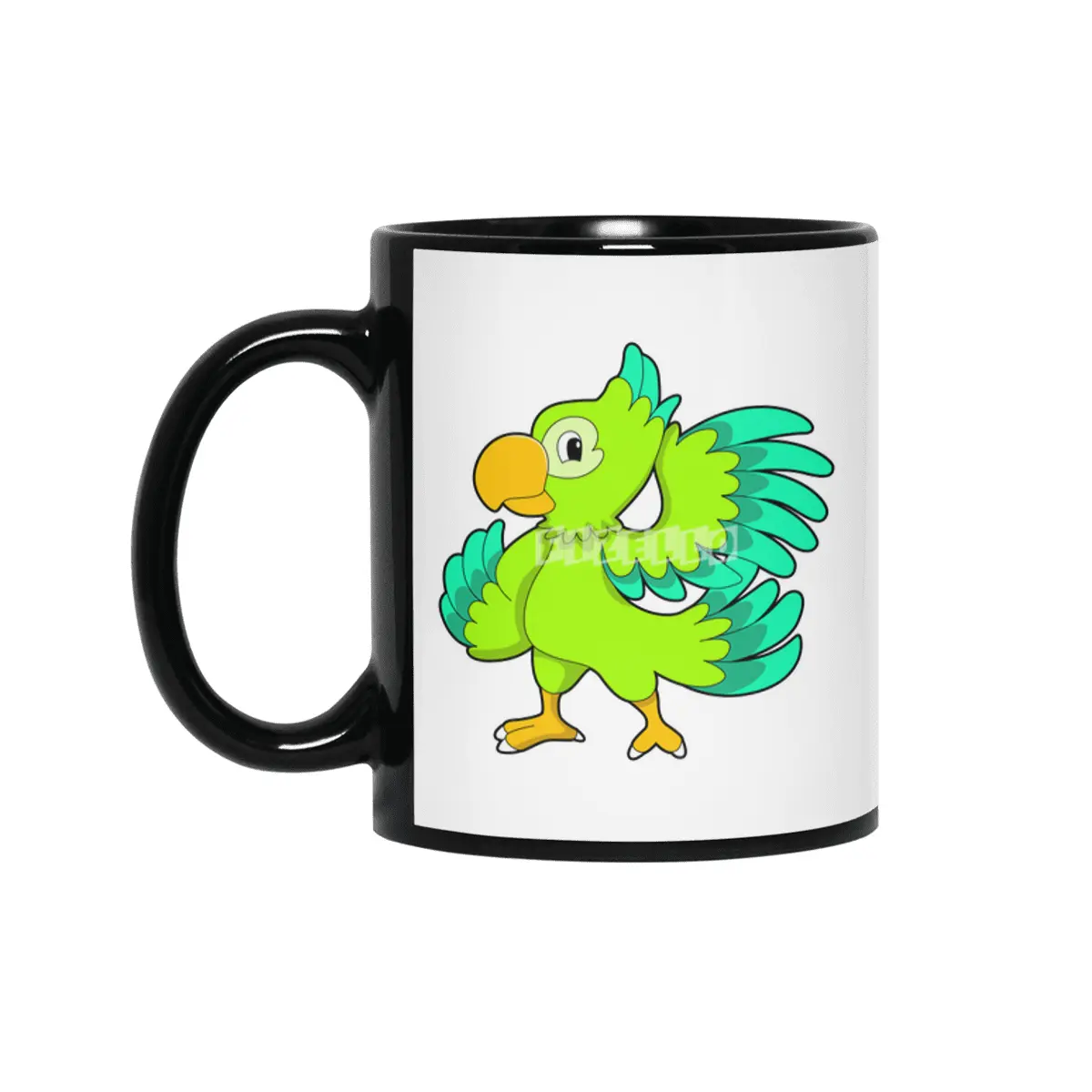 Parrot green Siyah Kupa