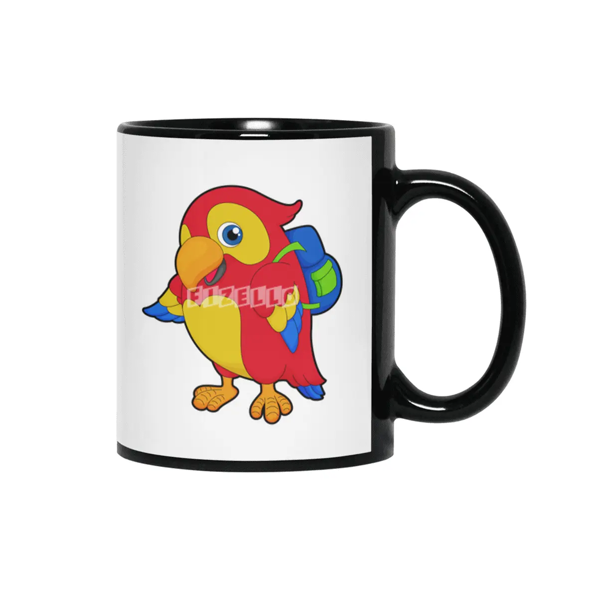 Parrot with Backpack Siyah Kupa
