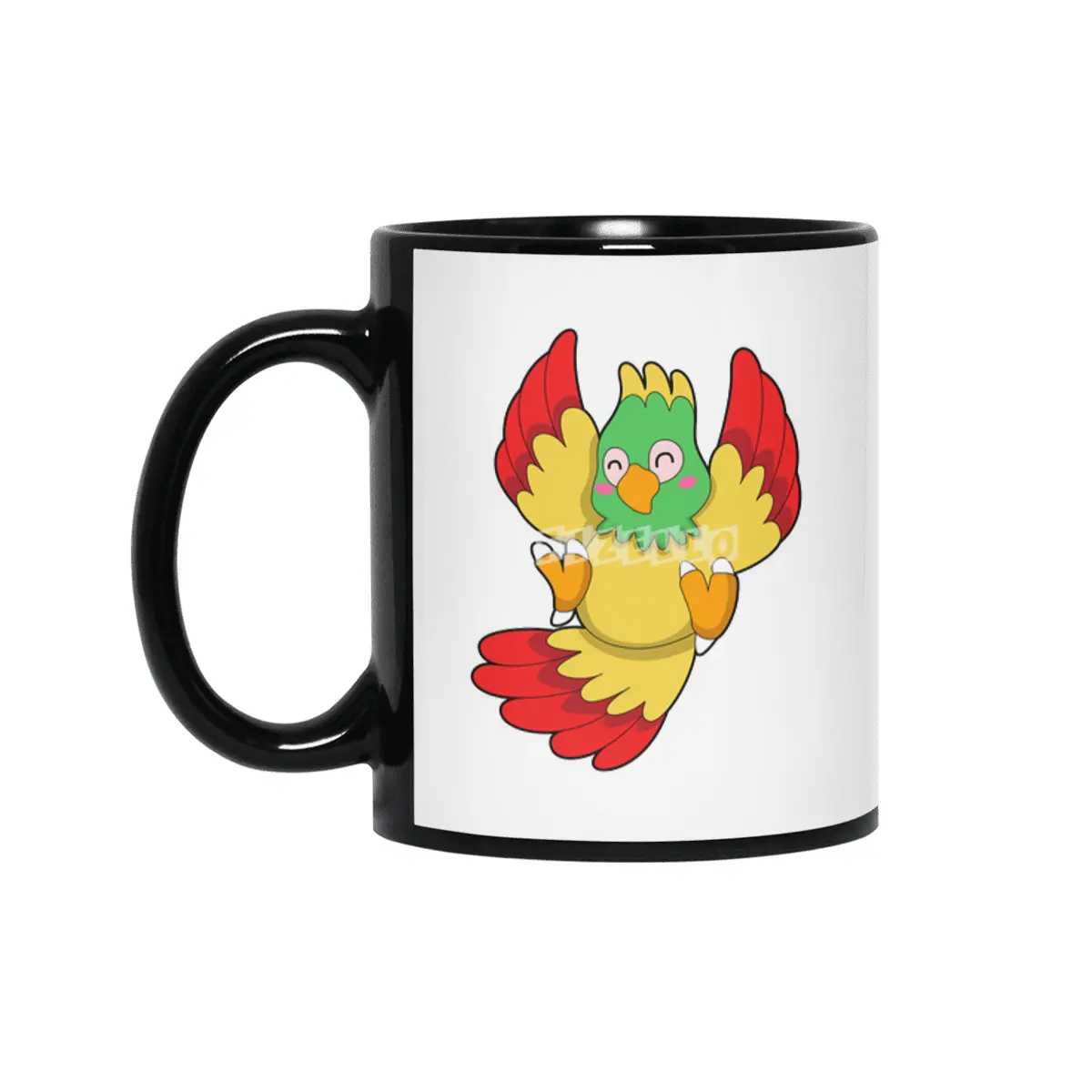 Parrot with green Head Siyah Kupa