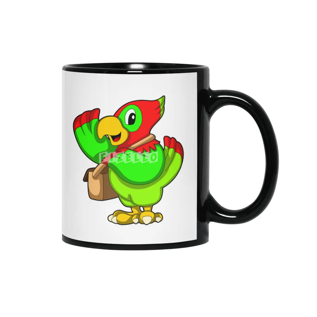 Parrot with Purse Siyah Kupa