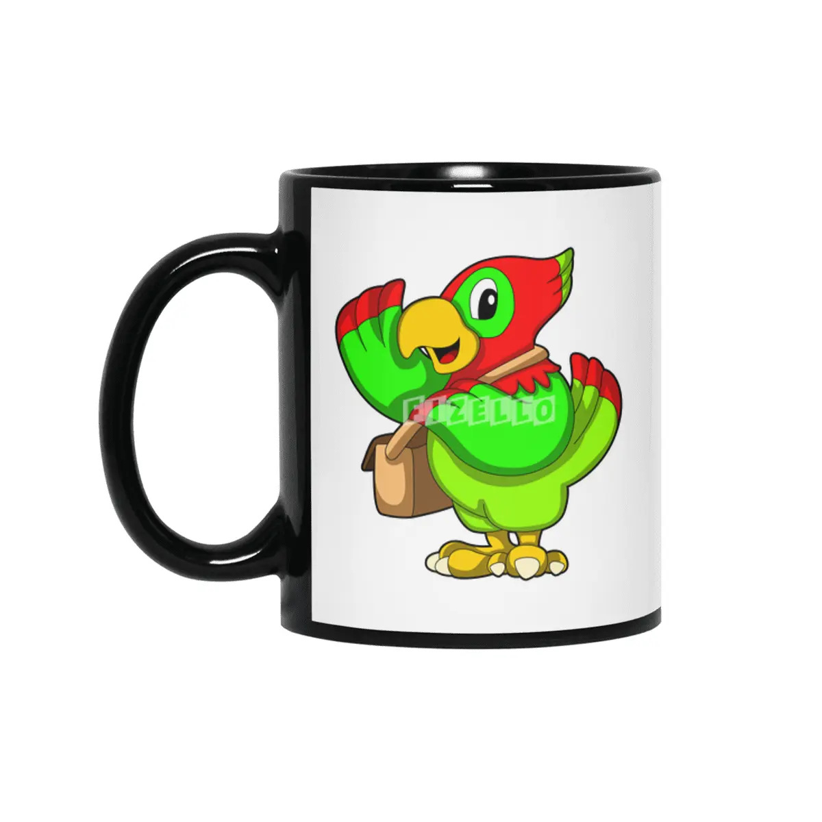 Parrot with Purse Siyah Kupa