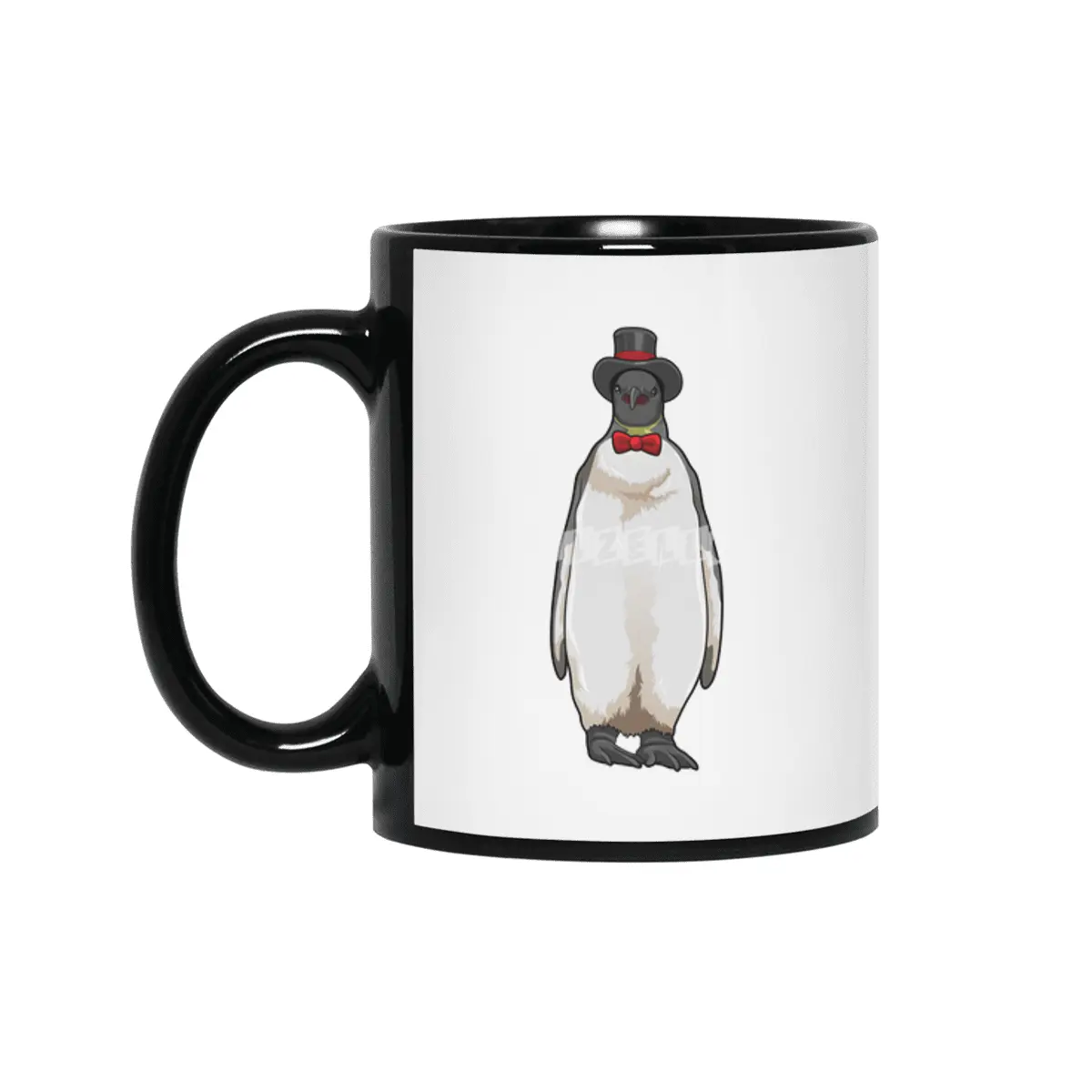 Penguin as Gentleman with Hat Siyah Kupa