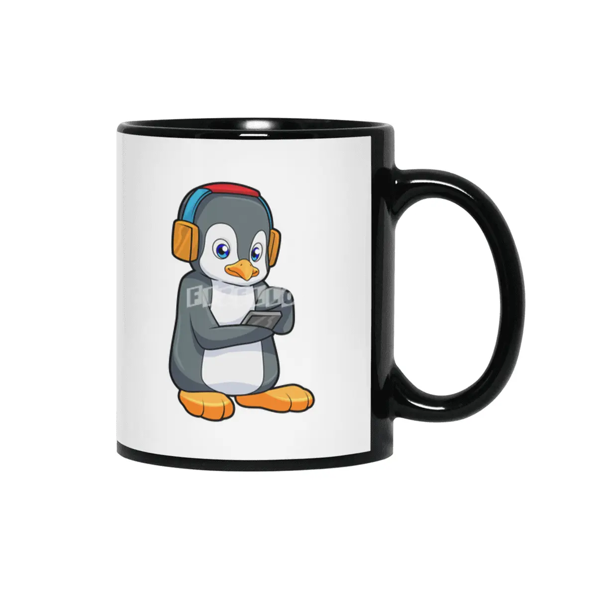 Penguin Music Headphone Siyah Kupa