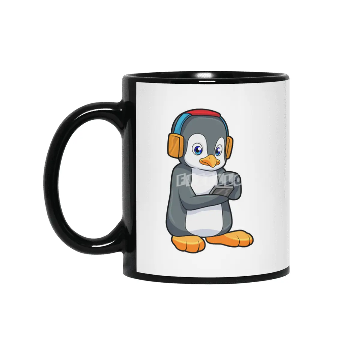 Penguin Music Headphone Siyah Kupa