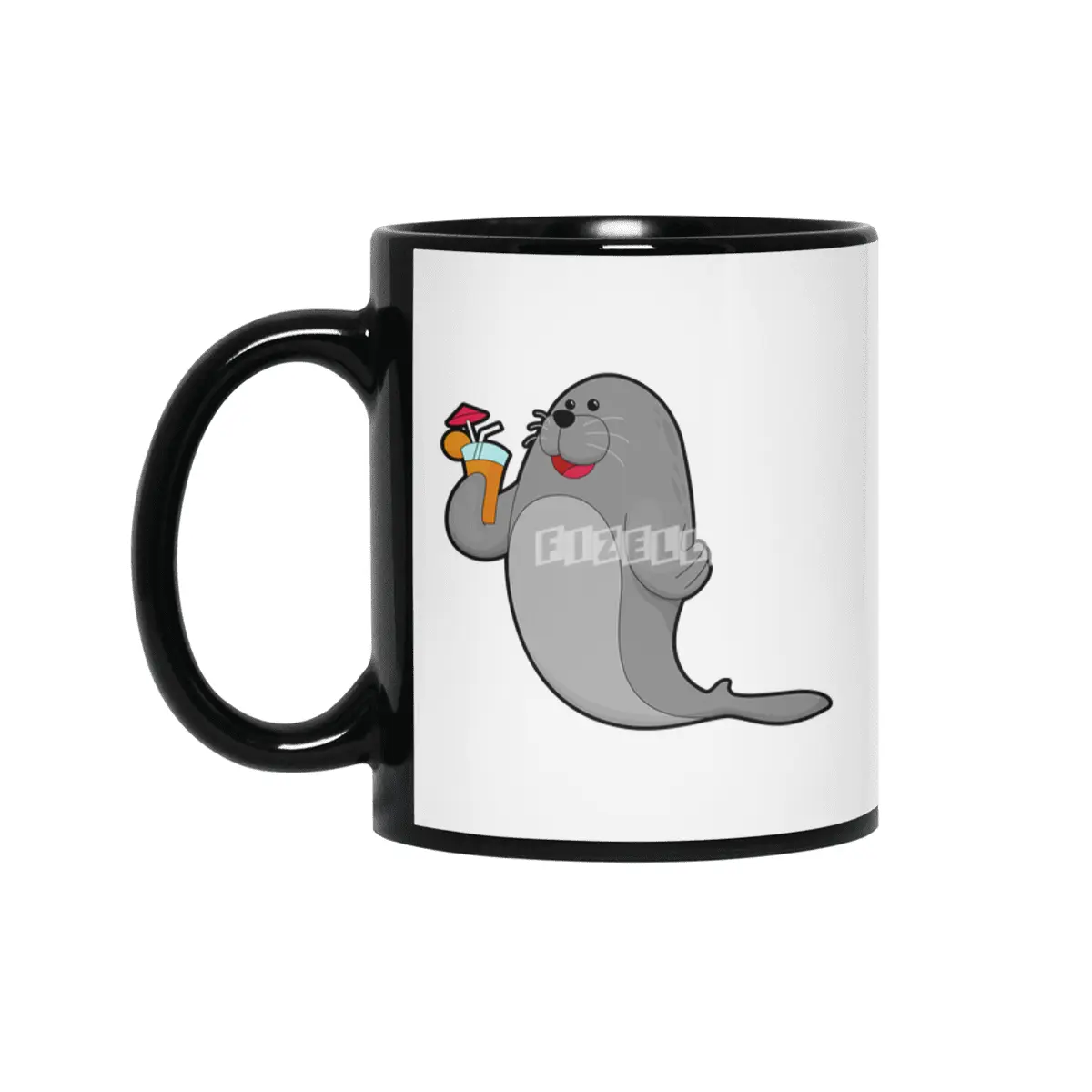 Seal at Drinking with Juice Siyah Kupa