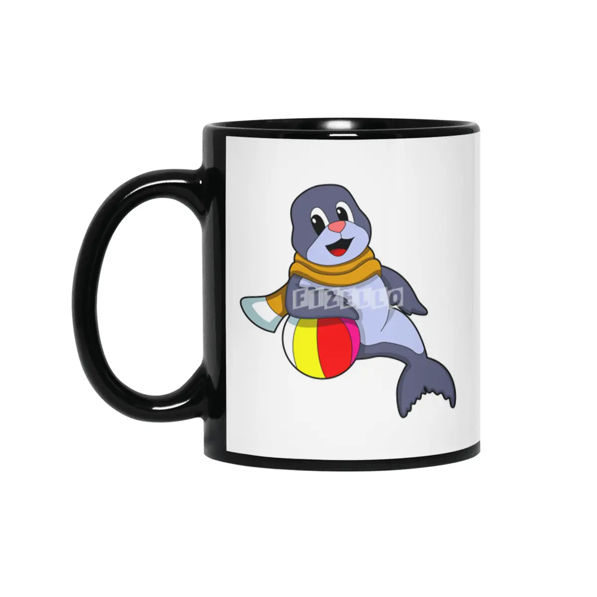 Seal with Water polo Siyah Kupa
