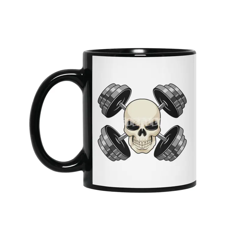 Skull Strength training Dumbbells Siyah Kupa