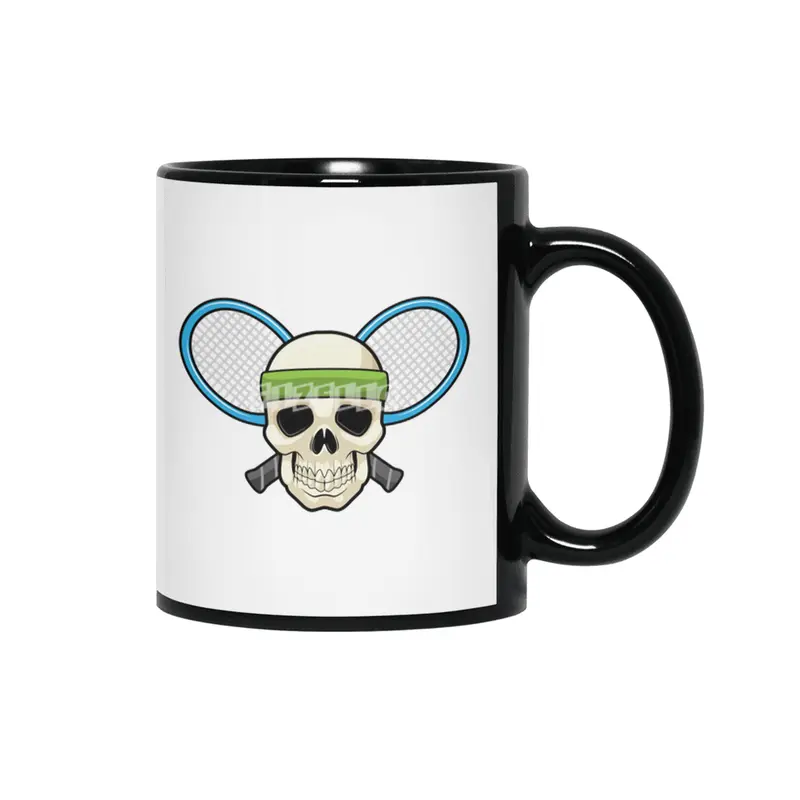 Skull Tennis Tennis racket Siyah Kupa