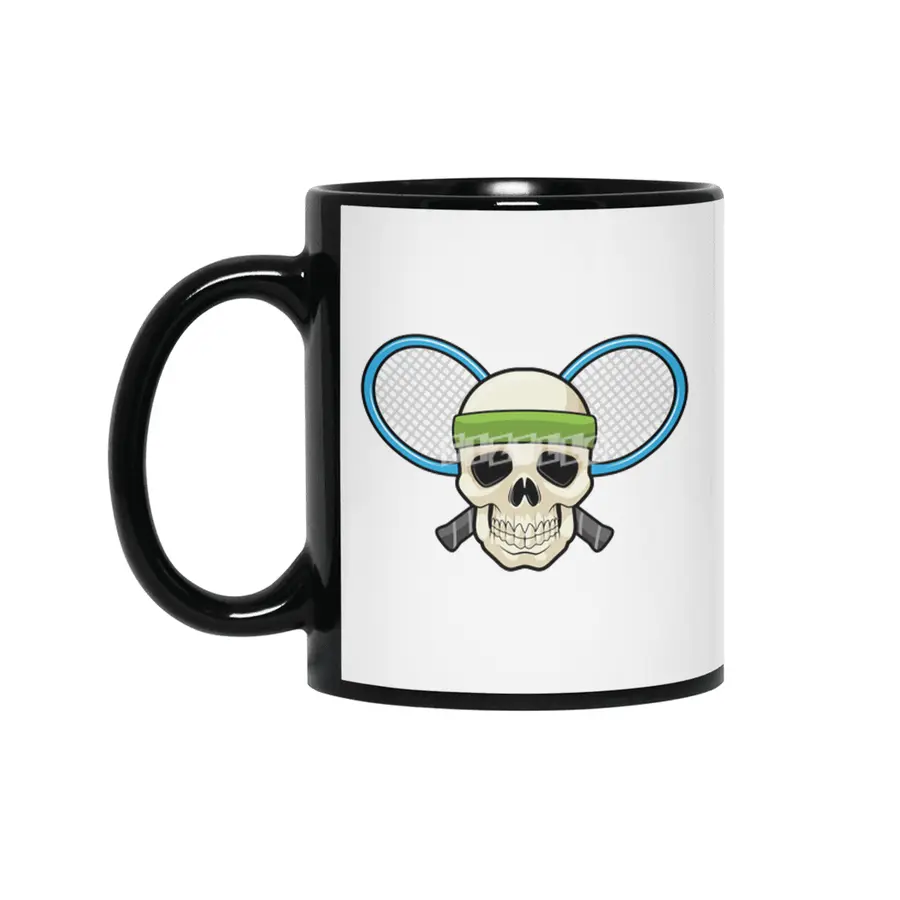 Skull Tennis Tennis racket Siyah Kupa