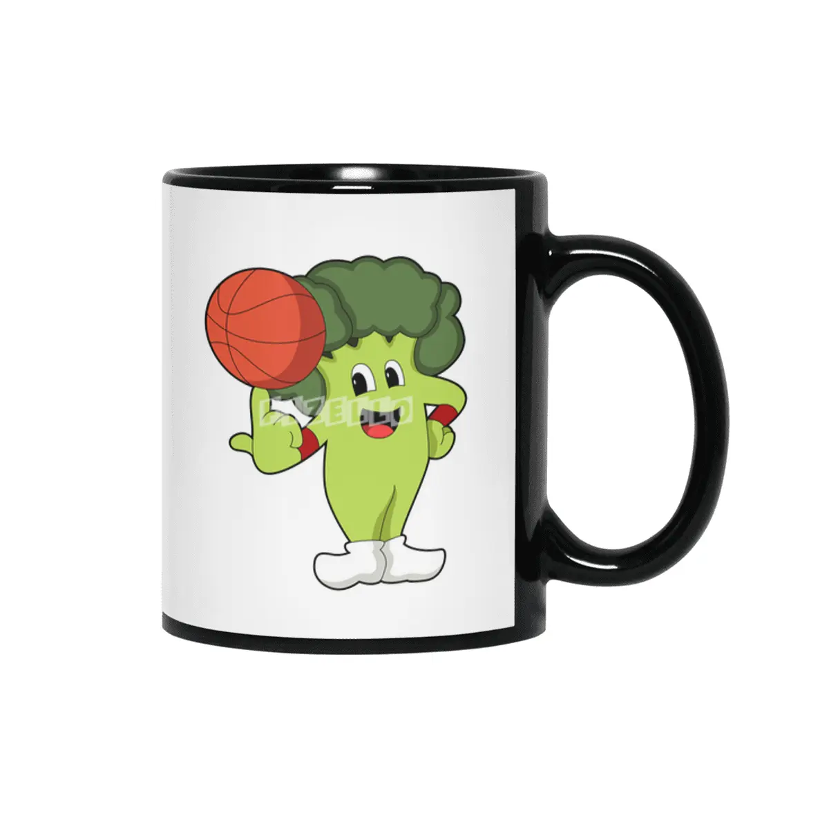 Broccoli at Basketball Sports Siyah Kupa